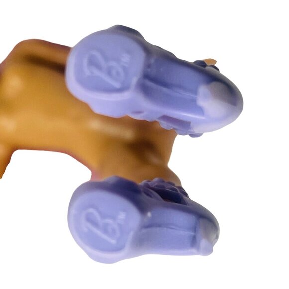 Pop Star Purple Barbie Doll Heel Open Toe Stappy Slip on Shoes - Picture 8 of 9